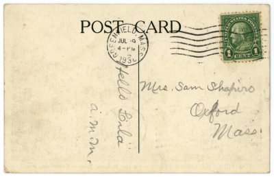 Turnbull's Ice Cream Plant – On the Mohawk Trail – Greenfield, Mass. reverse