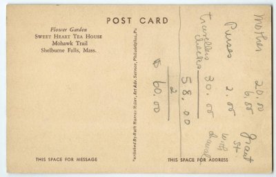 Flower Garden Sweet Heart Tea House reverse