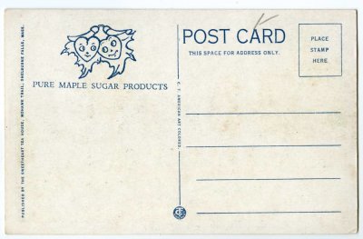 Sweetheart Tea House, Mohawk Trail, Shelburne Falls, Mass. 97738 reverse