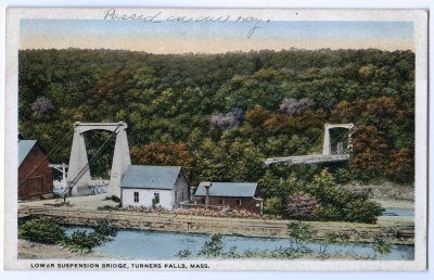 Lower Suspension Bridge, Turners Falls, Mass. 