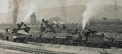 View of Construction Work at Turners Falls, Mass. ebay detail