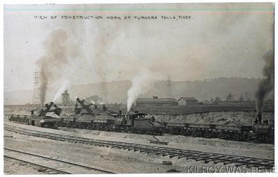 View of Construction Work at Turners Falls, Mass. ebay
