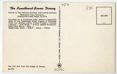 The Sweetheart - Scenic Dining reverse