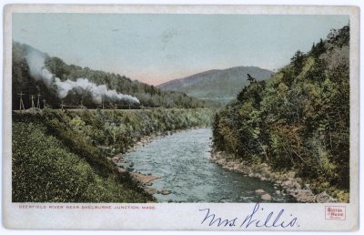 Deerfield River near Shelburne Junction, Mass. Boston and Maine Railroad