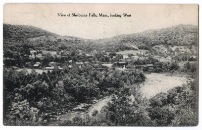 View of Shelburne Falls, Mass., looking West
