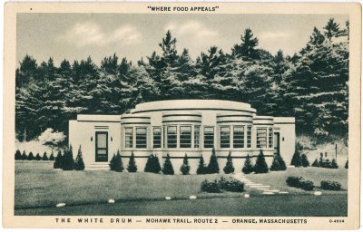 Where Food Appeals The White Drum - Mohawk Trail, Route 2 - Orange, Massachusetts D-4804