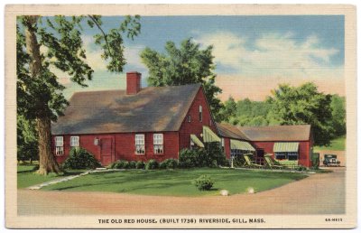 The Old Red House, (Built 1736) Riverside, Gill, Mass.