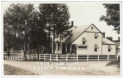 Twin Spruce Home, French King Highway.