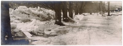 Ice on Mohawk Trail looking west