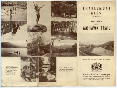 Charlemont Mass. on Route 2 Mid-Way of the Mohawk Trail brochure