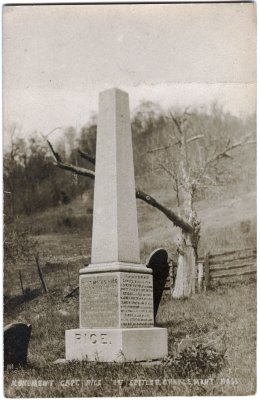 111 Monument Capt. Rice 1st Settler. Charlemont Mass