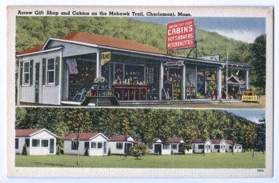 Arrow Gift Shop and Cabins on the Mohawk Trail, Charlemont, Mass.
