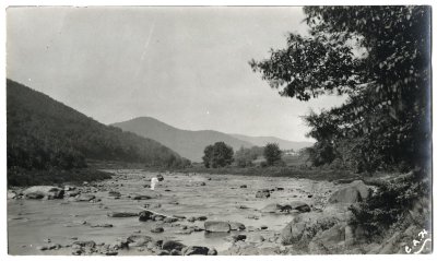 Looking up the Deerfield Valley 1914 C.A.H. photo