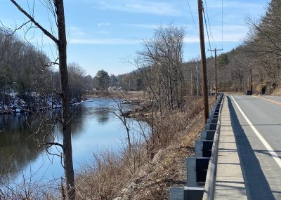 Deerfield River along the Mohawk Trail, Mass. Mar 2021