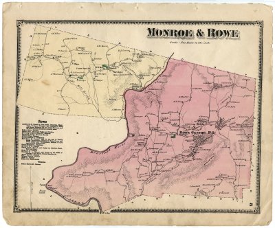 Monroe & Rowe 1876 map