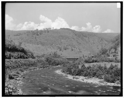 Deerfield River and east portal, Hoosac Tunnel, Florida, Mass. LOC Detroit collection
