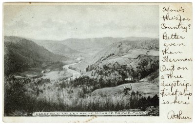 Deerfield Valley above Monroe Bridge, Mass.