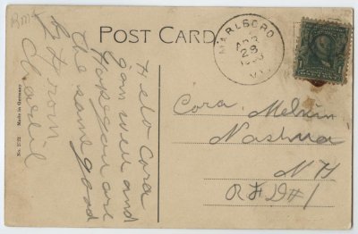 Monroe Bridge, Mass. reverse.