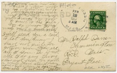 James Ramage Paper Co.'s Mill, Monroe Bridge, Mass. ebay reverse