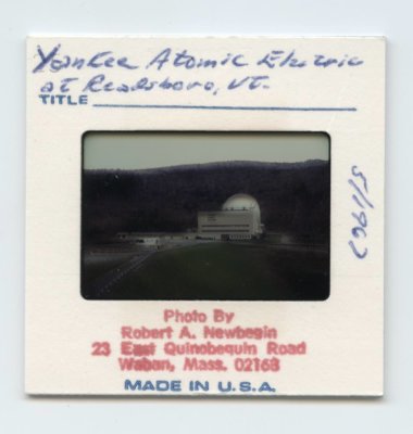 Yankee Atomic Electric at Readsboro, Vt. 5-1967 slide