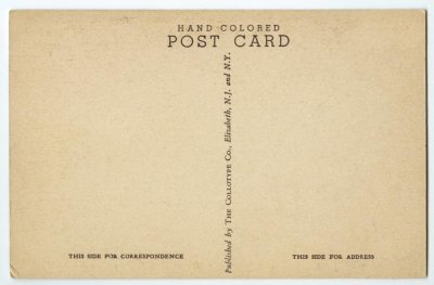 Deerfield River Bridge, Mohawk Trail, Mass. reverse
