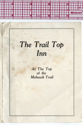 The Trail Top Inn At The Top of the Mohawk Trail