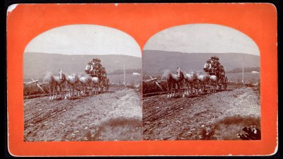 A. Richardson's coach on Hoosac Mountain (N.Adams Pub. Lib.)