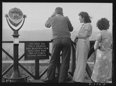 New Englanders do a thriving business off the view. Savoy Mountain area near North Adams, Massachusetts, FSA Oct 1941