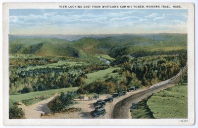 View Looking East from Whitcomb Summit Tower, Mohawk Trail, Mass.