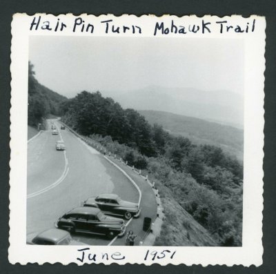 Hair Pin Turn Mohawk Trail June 1951 photo ebay