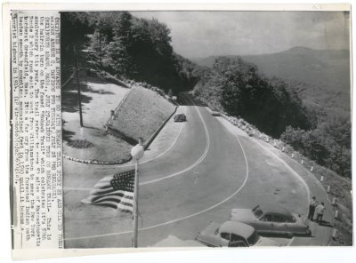 Hairpin Turn on Mohawk Trail 1964