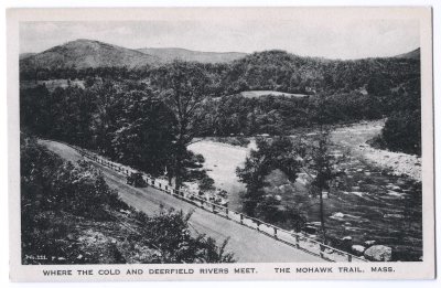Where the Cold and Deerfield Rivers Meet. The Mohawk Trail, Mass.