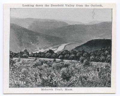 Looking down the Deerfield Valley from the Outlook, Mohawk Trail, Mass.