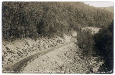 Passing along Cold River Mohawk Trail Copr. No.-25