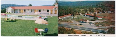 Weatherhead's Motel folding double card