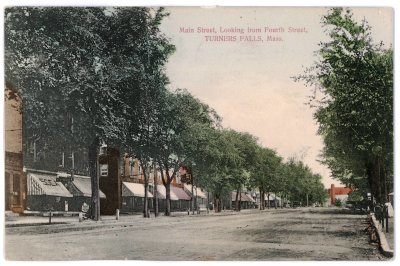 Main Street, Looking from Fourth Street, Turners Falls, Mass.