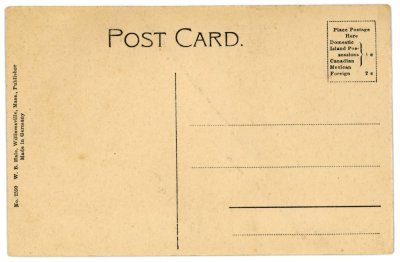 Washburn's Chair Shops, Erving, Mass. reverse