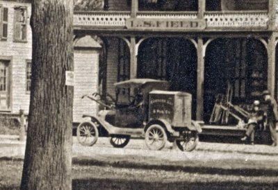 The Common, Montague, Mass. 47. detail - Eastern Illustrating truck