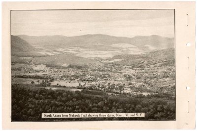 North Adams from Mohawk Trail showing three states, Mass., Vt. and N.Y.