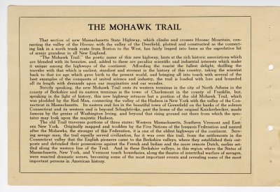 The Trail of the Mohawk, A Souvenir Guide Book, pub. Whitcombe Summit Co. p. 2