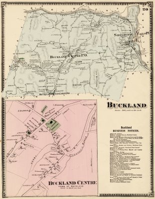 Buckland and Shelburne Falls map