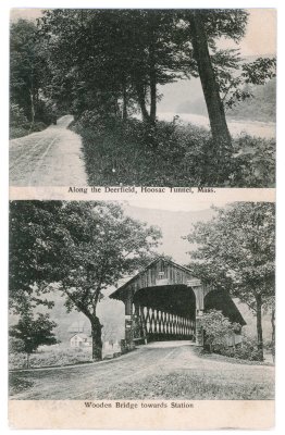 Along the Deerfield & Wooden Bridge towards Station, Hoosac Tunnel