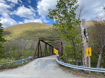 Wooden Bridge towards Station, Hoosac Tunnel, Mass. May 2021