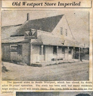 Tallman South Westport store closed, 1935 (wpthistory)