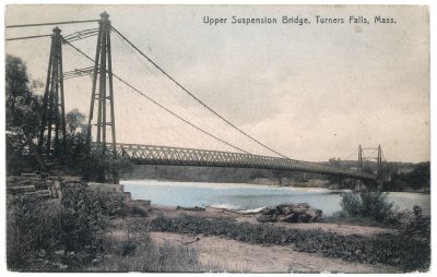 Upper Suspension Bridge, Turners Falls, Mass.