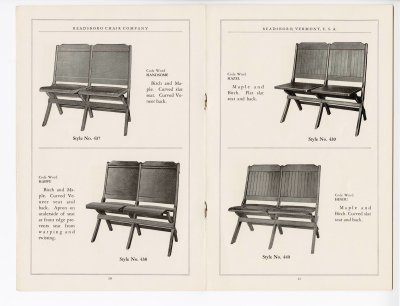 Readsboro Chair Company Oct 1929 catalog, pp. 10-11