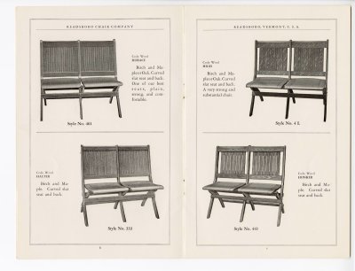 Readsboro Chair Company Oct 1929 catalog, pp. 6-7