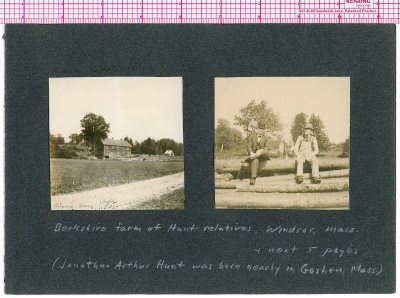 Berkshire farm of Hunt relatives, Windsor, Mass. pg. 1