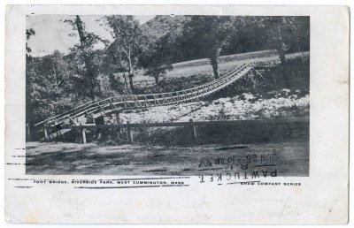 Foot Bridge, Riverside Park, West Cummington, Mass.
