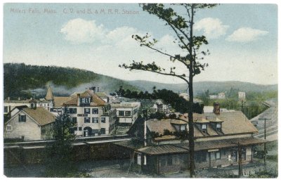 Millers Falls, Mass. C.V. and B. & M. R.R. Station